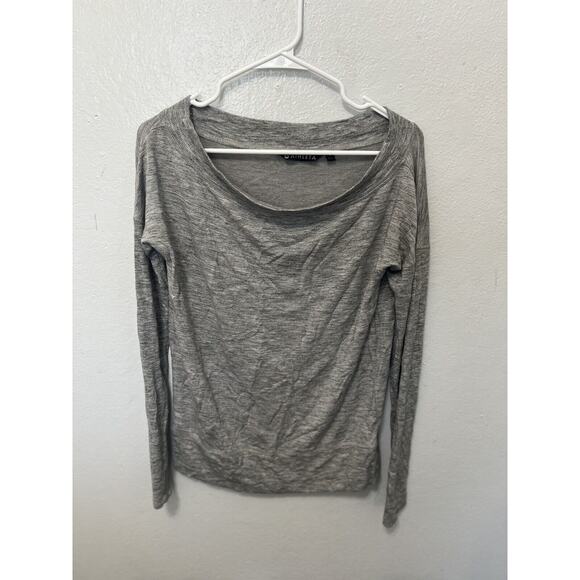 Athleta Super Soft Studio Barre Sweatshirt Lightweight Gray - Picture 2 of 9